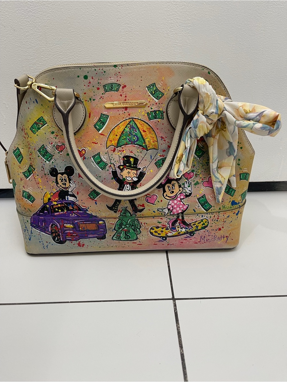 Steve Madden Hand-Painted Custom Art Bag | One of a Kind | New